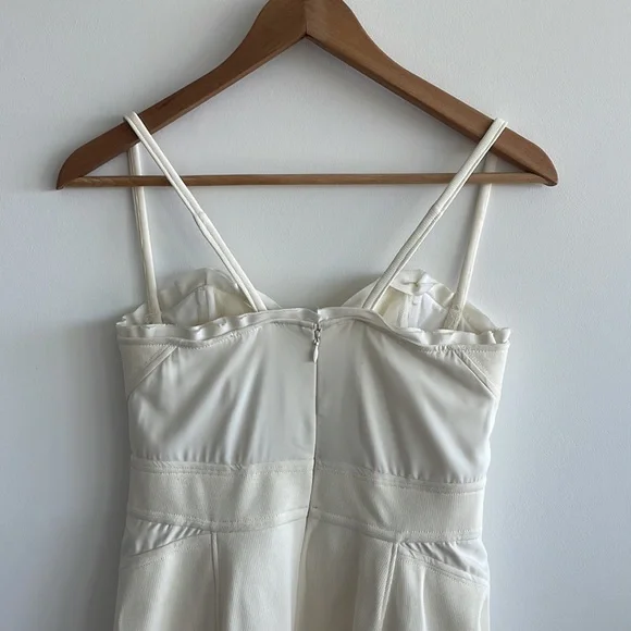 NWOT Zac Posen White Corset Dress with Sweetheart Neckline Size 6 - Picture 6 of 13